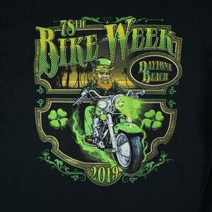 78th Annual Bike Week Daytona Beach T-Shirt Mens XL Black Green Graphic Tee 2019